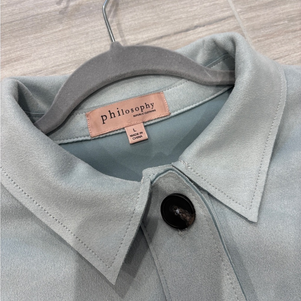 Philosophy Light Gray Utility Jacket - image 2